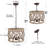 Marcus 4 - Light Wood Dimmable Drum Chandelier