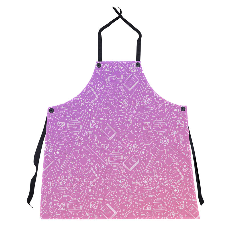 Bib Apron, Purple/Pink