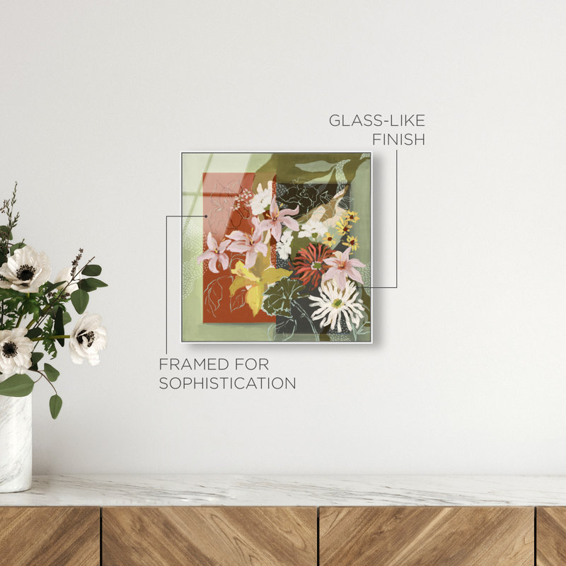Parts Of Me Print by Oliver Gal, 13"H x 13"W, White Floater Frame