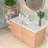 19" x 16" Undermount Oval Bathroom Sink Oval White Ceramic Vessel Sink Bathroom Undermount Sink