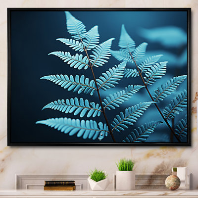 Ferns Turquoise Whimsy III - imprimé