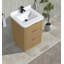 Ensemble de meuble-lavabo simple 24 po avec plateau en quartz Calamigo-1124801466
