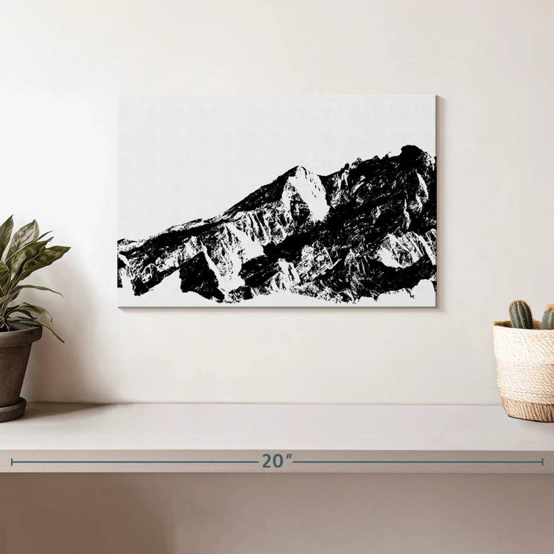 Alvord BW Mountains I, 8" H x 12" W