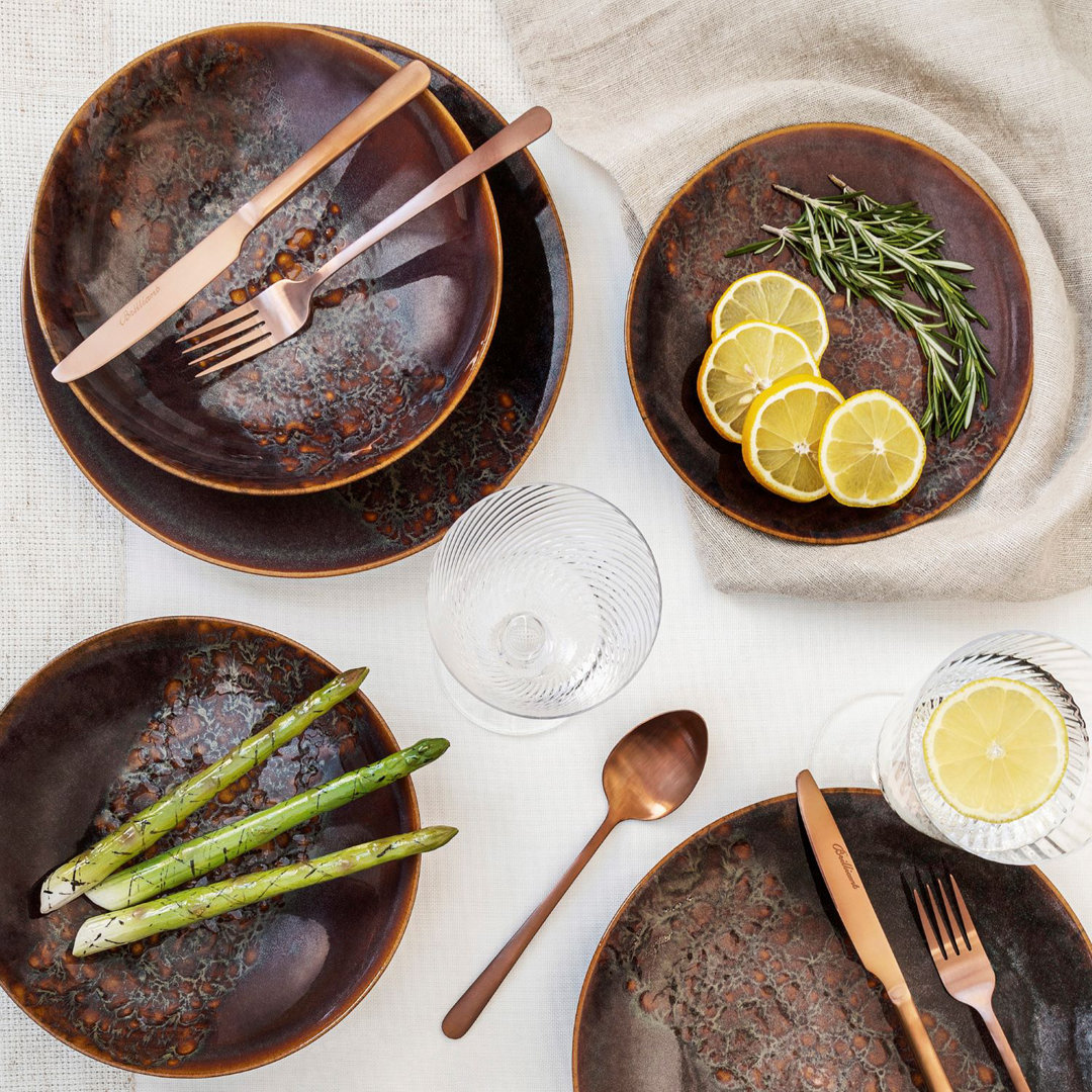 Aliyan Piece Ceramic Dinnerware Set - Service for 4 Brayden Studio®