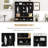 Wide Hall Tree With Storage Bench & Cube Shelves | Minimalist Entryway Shoe Cabinet With 8 Hooks For Mudroom-167370378