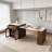 80-inch Expandable Kitchen Island with Dining Table