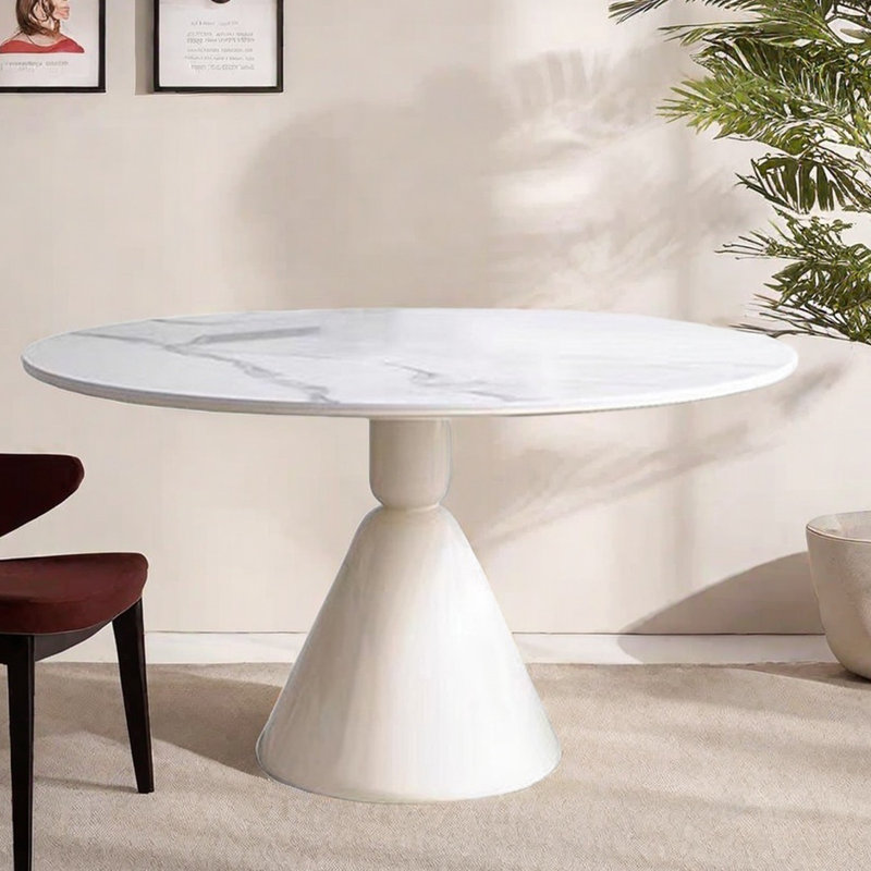 Table de salle à manger French Cream, H 29,52 po x L 59,05 po x l 59,05 po