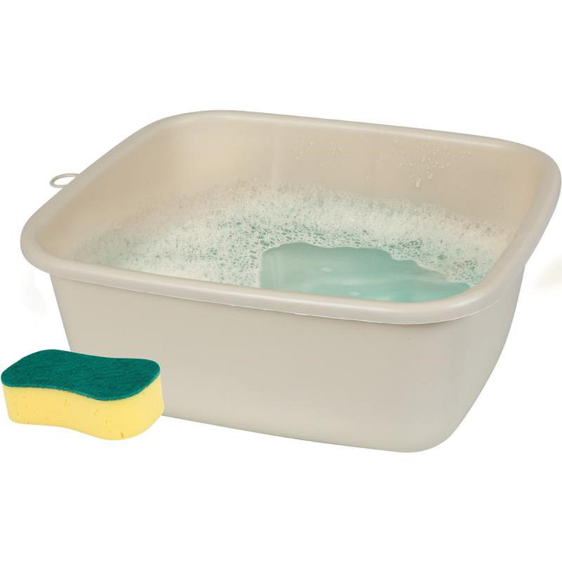Plastic Dish Pan, Gray