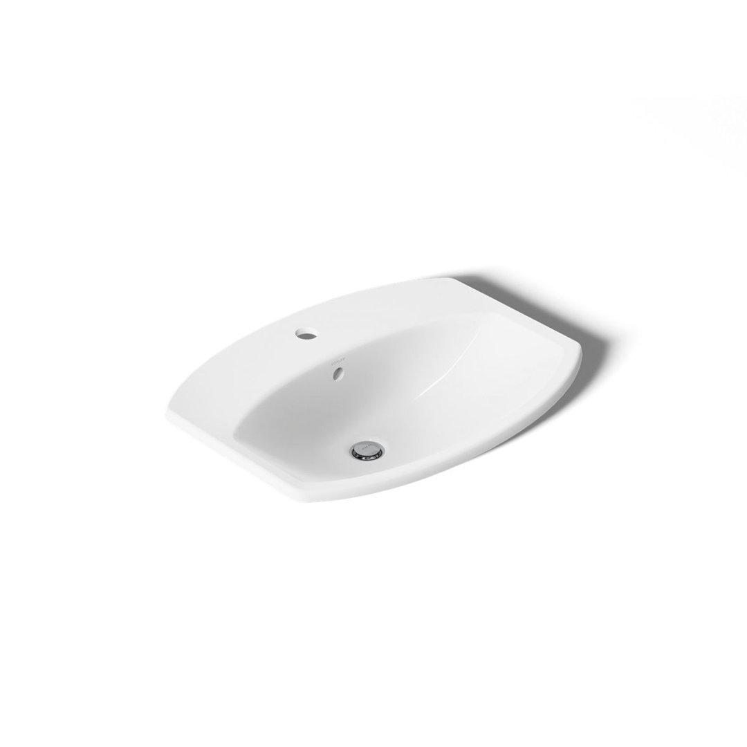 Cimarron® Vitreous China Rectangular Drop-In Bathroom Sink with Overflow Kohler Sink 