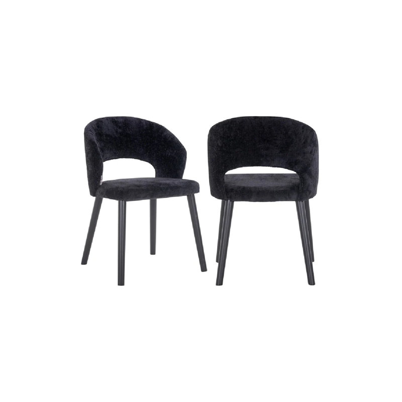 Savoy Upholstered Arm Chair, Black