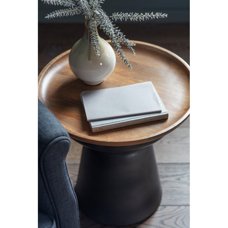 Meliha Pedestal End Table