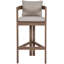 Tabouret de bar d'extérieur rembourré en tissu Newport Glenmore-1463650864