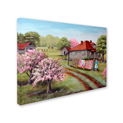 Dugazon 'Grandmas Quilts' Print on Wrapped Canvas
