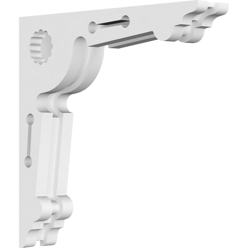 Corbeau en PVC de qualité architecturale Cena, H 10 po x l 10 po x P 1,875 po
