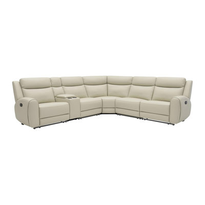 130.4" W Transitional Sectional, Beige