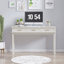 Bureau de coiffeuse avec 3 tiroirs, table de maquillage moderne ou bureau d'écriture, coiffeuse polyvalente pour la chambre à coucher, aucun miroir inclus
