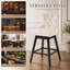 Tabouret de bar pivotant à 360 ° en velours avec dossier, garniture cloutée et pieds robustes en bois massif, fauteuil confortable pour la cuisine, la salle à manger et le restaurant-773416290-773416295-773416296