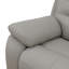 Causeuse inclinable électrique 77 po avec lumières DEL et console centrale 77 po - gris clair