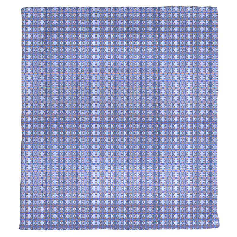 Édredon réversible simple Katelyn Elizabeth, Édredon très grand, Bleu / orange