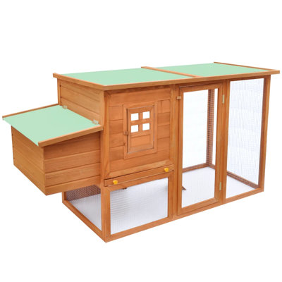 13.63 m² Chicken Coop with Roosting Bar