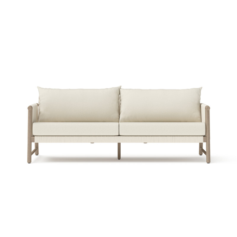 Naomie Acacia Solid Wood Patio Sofa