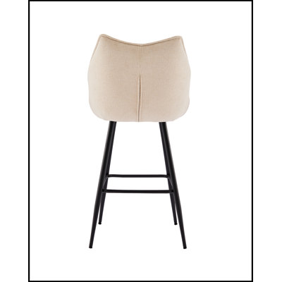 26'' Modern Counter Height Bar Stools Chairs Set of 2, Mid Century Armless Upholstered Barstools -  George Oliver, 796D3170B7A94505A41CB3399C039AB8