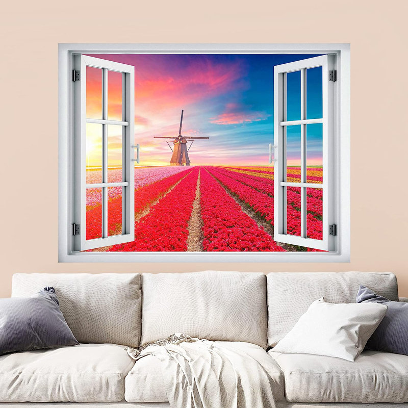 Peel & Stick Floral Border, 48" L x 36" W