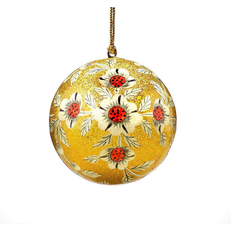 7.62cm Handmade Paper Plants & Flowers Bauble