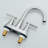 Mounting / Installation Required 2 -handle Bathroom Faucet with Drain Assembly-98841167