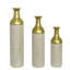 Ensemble de 3 grands vases de plancher cylindriques pour fleurs artificielles, 24 à 32,3 pouces