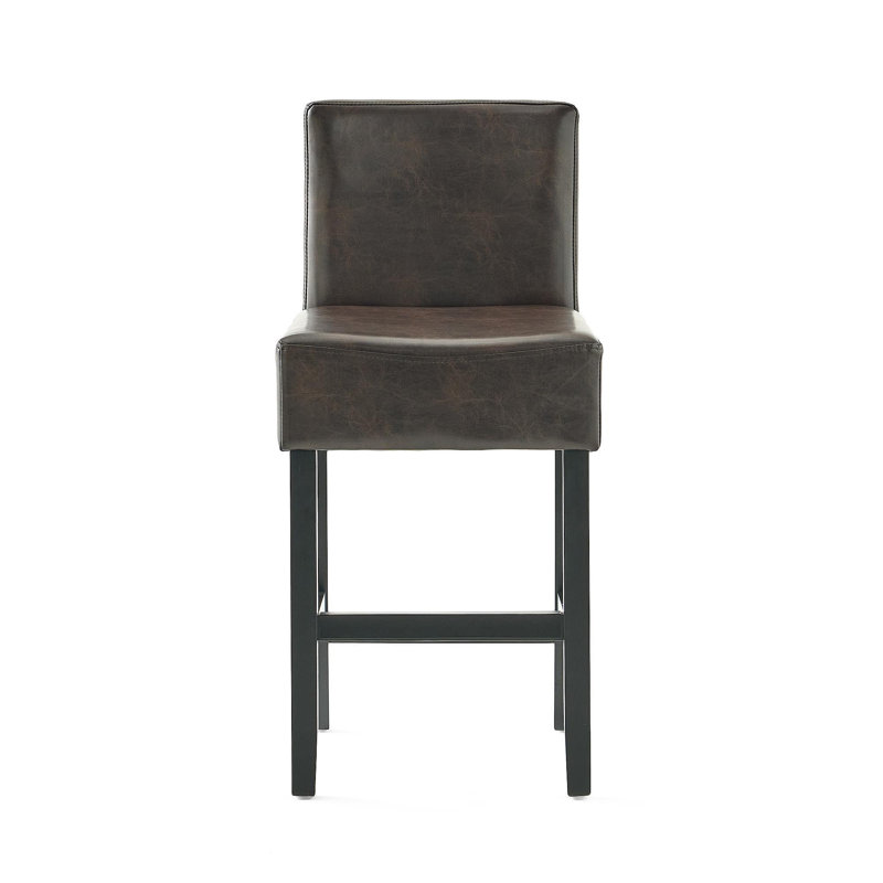 Ensemble de 2 tabourets de bar 26 po en cuir reconstitué Portman