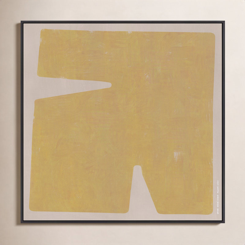 Sculpted Pastel 6 by Romina Gadler - Framed Wall Art, Black Canvas Framed, 30" H x 30" W