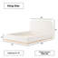 Lit tapissier en bois massif blanc Blanca-50342143