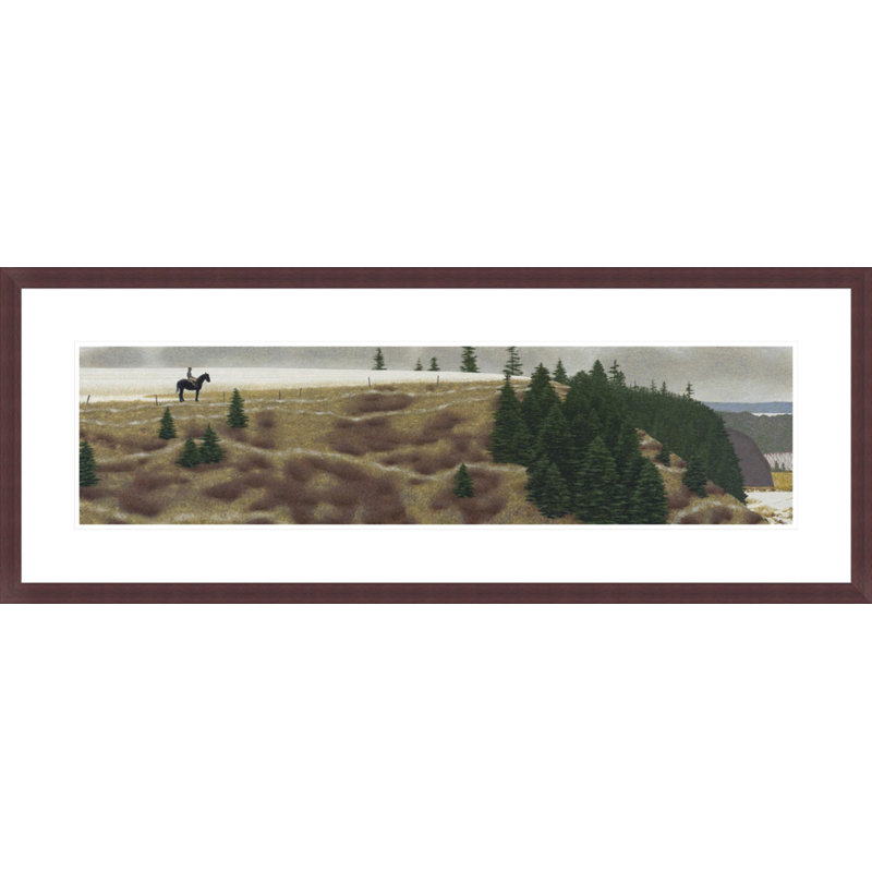 St. Croix Rider by Alex Colville -Framed Giclee Print, H 15,96 po x l 41,5 po