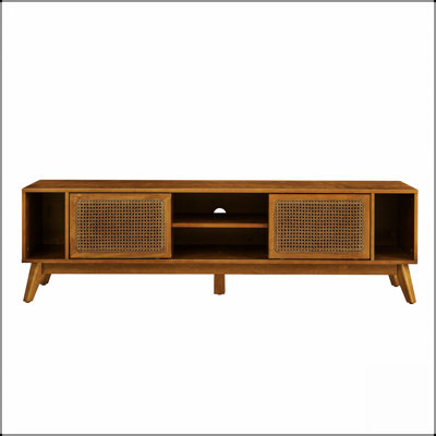 Meuble télé 67,9 po Mid-Century Modern Rattan