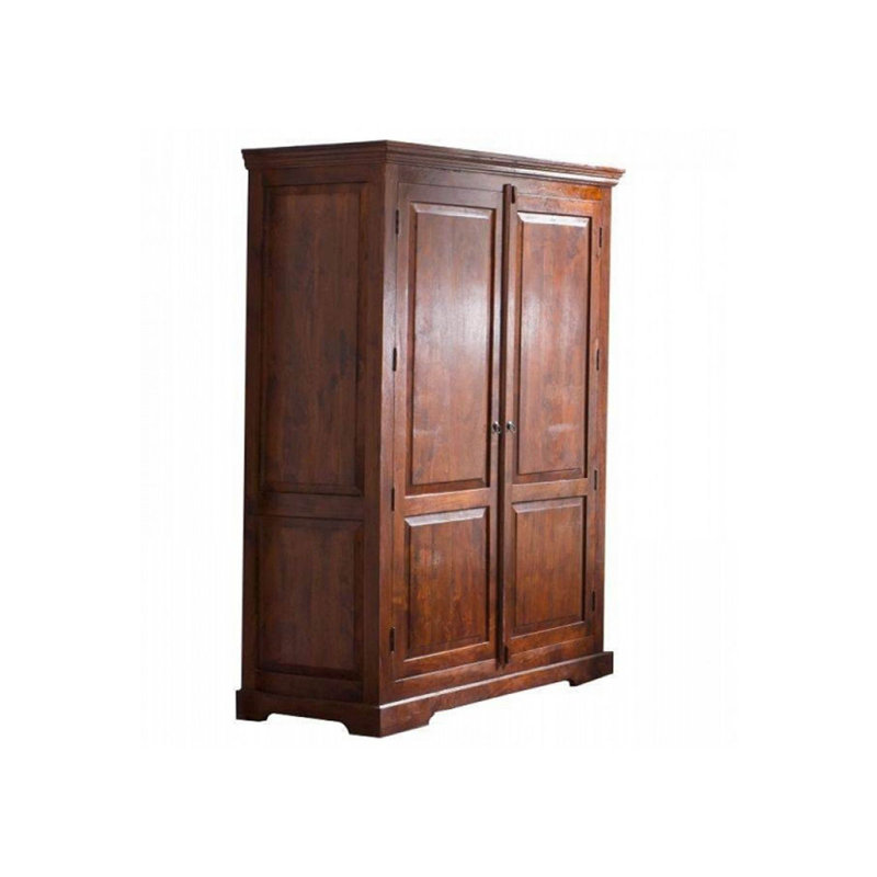 Oxford 2 Door Solid Wood Wardrobe, Nougat