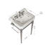 Lavabo console avec pieds en acier inoxydable Corbin-827814083-827814084-812964497