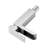 Brushed Nickel Waterfall Bathroom Tap - Single Handle With Deck Plate & Overflow Pop-Up Drain Stylish Sink Faucet Pop Up-125221913