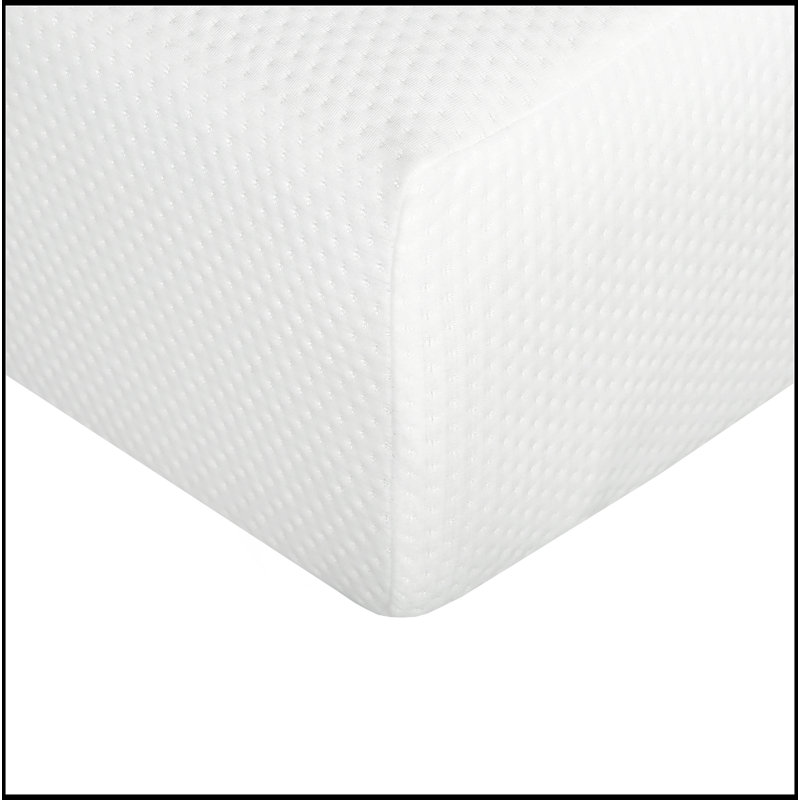 Peluche 8 po Housse en mousse viscoélastique imprégnée de gel dans une boîte, housse à double couche, Lit simple