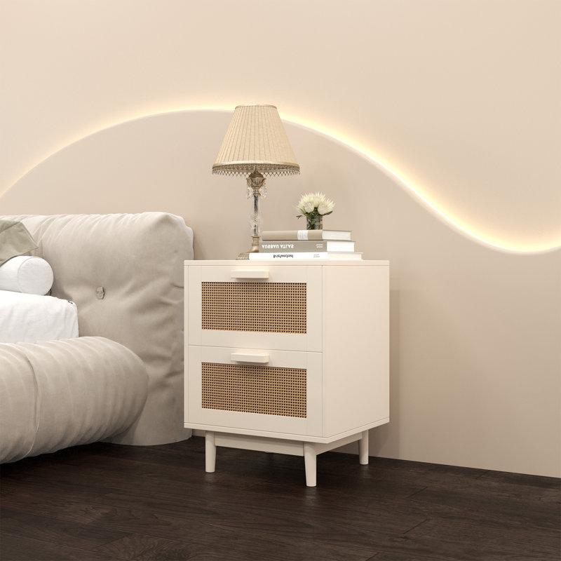 Table de chevet en rotin