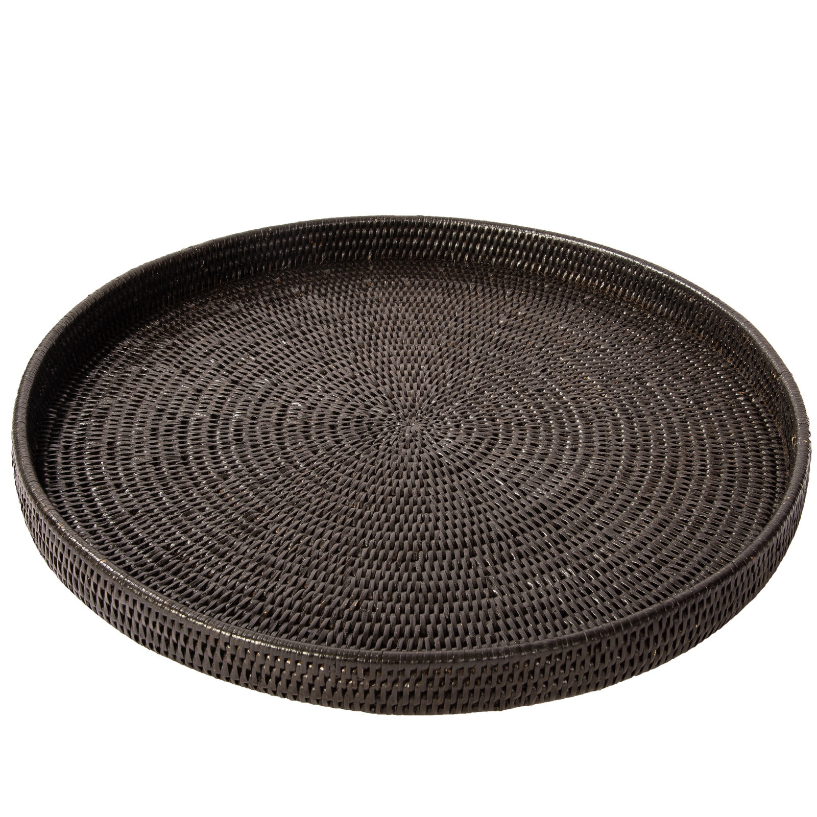 Landers Handmade Serving Tray, Tudor Black,  2" H x 32" W x 32" D