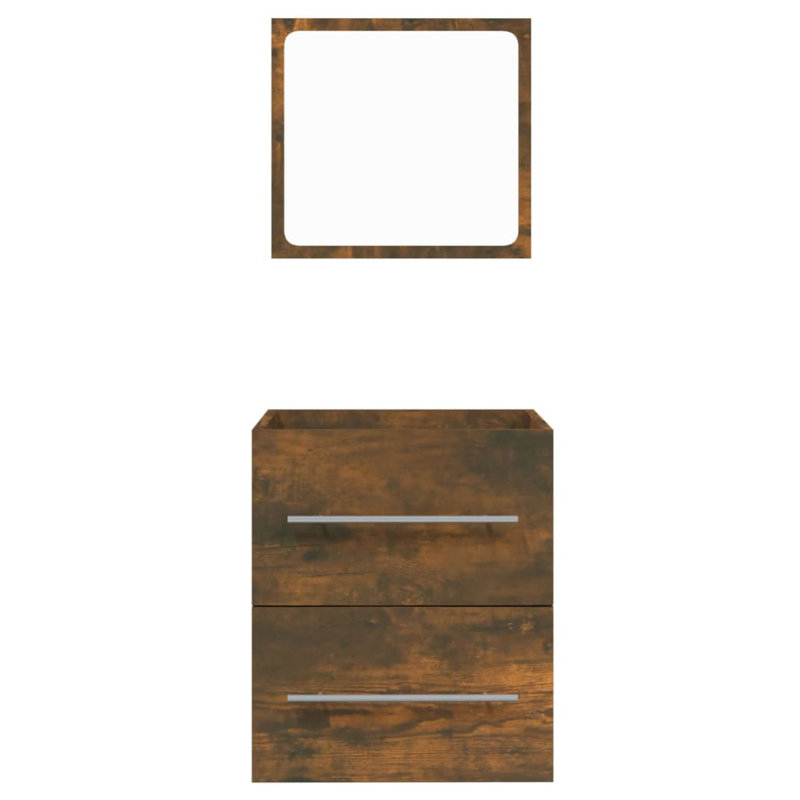 Journni 41cm Bathroom Vanity Base Only, Smoked Oak