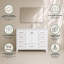 Ensemble de meuble-lavabo autoportant 48 po avec plateau Anvay-1147720377-1141483229