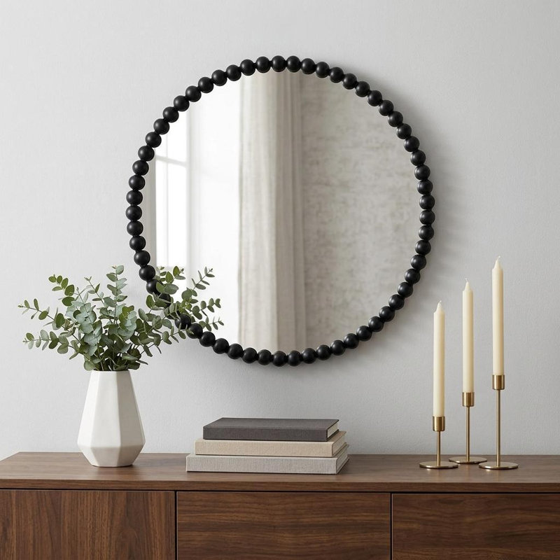 Arnab Iron Round Wall Mirror