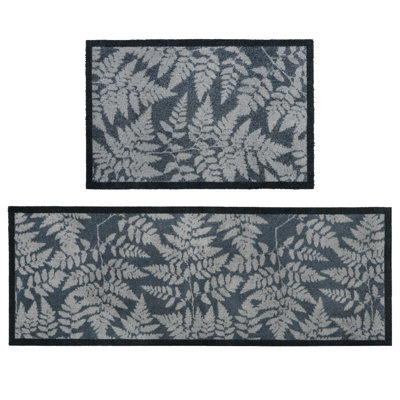 Non-Slip Floral Indoor Doormat