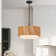  1-light Rattan Pendant Light With Diffuser 