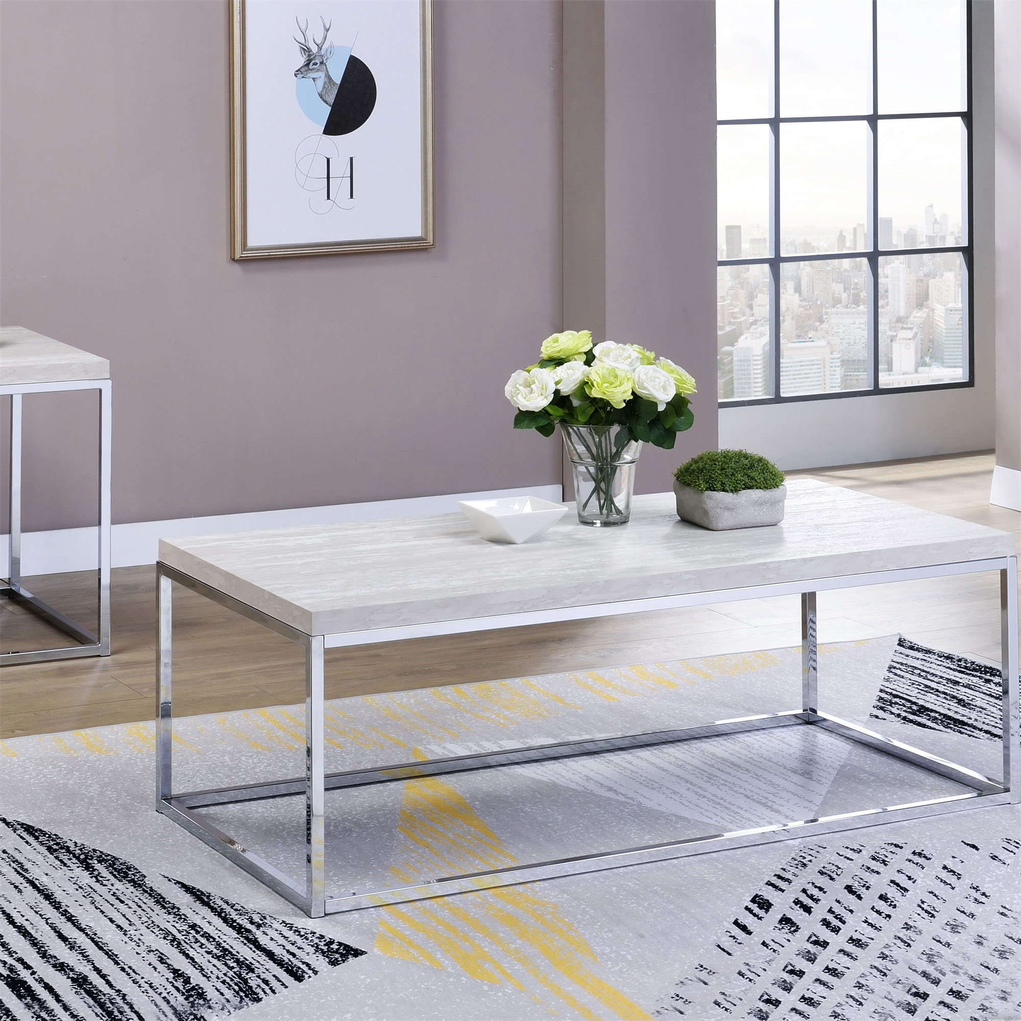 Latitude Run® Coffee Table With Open Base | Wayfair