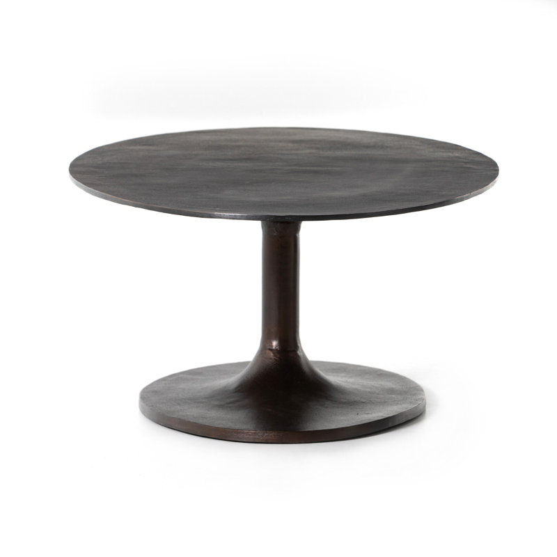 Simone Coffee Table, 16.5" H x 29.5" L x 54.75" W, Antique Rust