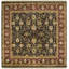 Taj Mahal Wool Oriental Area Rug in Tan/Brick Red/Brown-1690601904