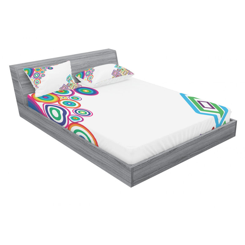 Microfiber Sheet Set, Queen Sheet Set with Fitted Sheet